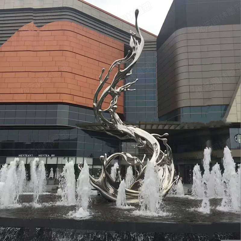 不锈钢浪花雕塑，不锈钢雕塑厂家